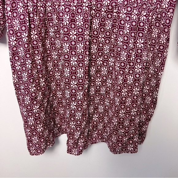 Velvet by Graham & Spencer Ditsy Floral Long Sleeve Midi Dress Transitional Fall - Picture 8 of 14